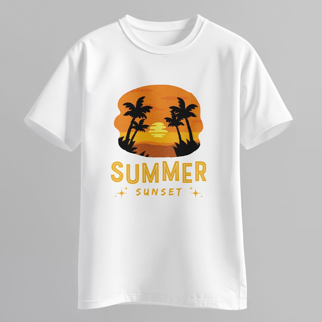 Áo Thun Summer Sunset – Vibe Nhiệt Đới Rực Rỡ - Summer Energy