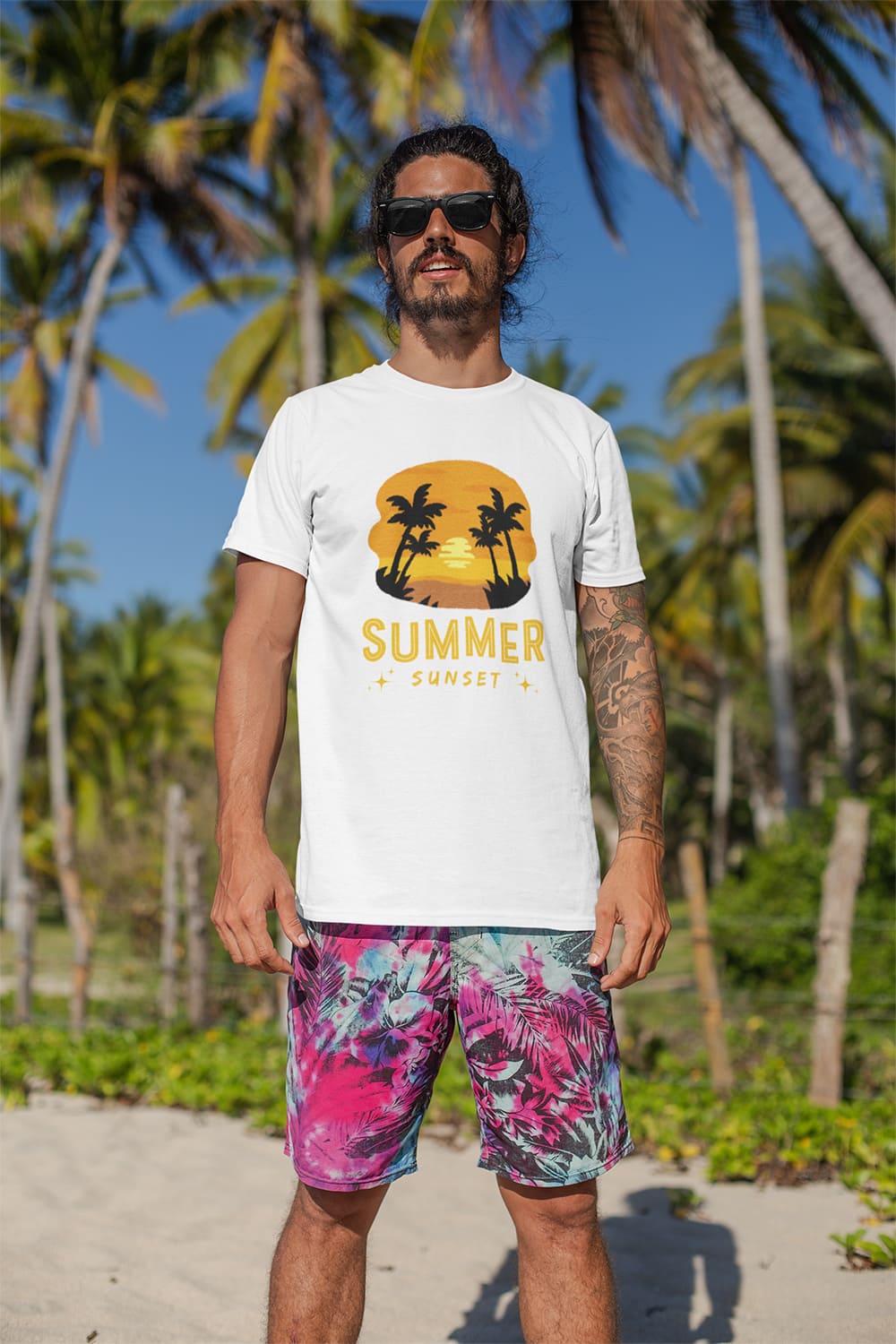 Áo Thun Summer Sunset – Vibe Nhiệt Đới Rực Rỡ - Summer Energy
