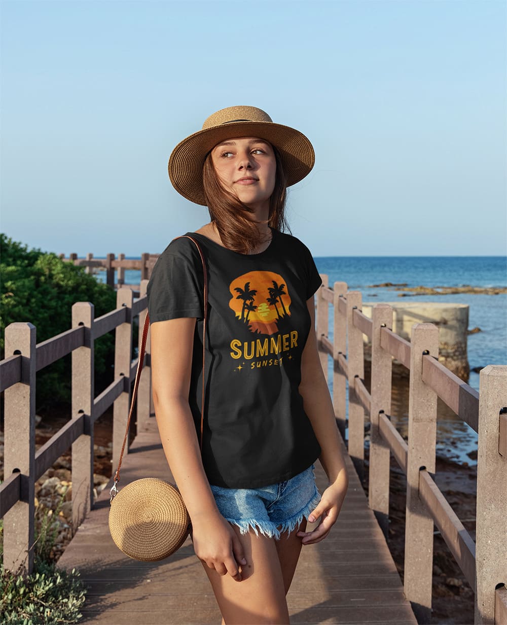 Áo Thun Summer Sunset – Vibe Nhiệt Đới Rực Rỡ - Summer Energy
