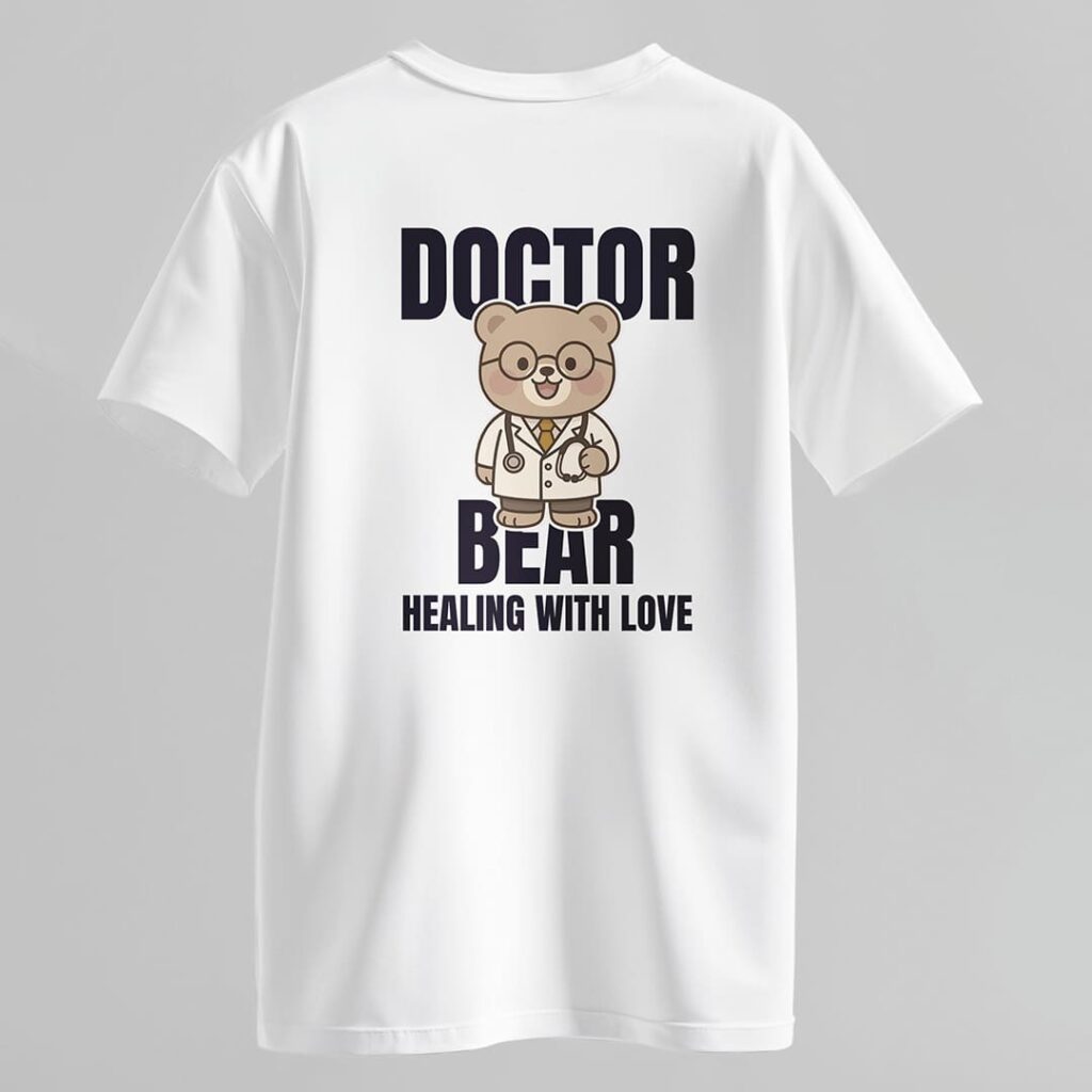 Áo thun gấu bác sĩ Doctor Bear – Healing with Love- Cute Jobs Colletion