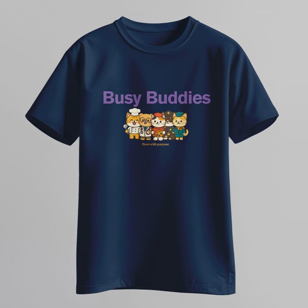 Áo Thun Những Người Bạn Siêng Năng - Busy Buddies - Cute Jobs Collection