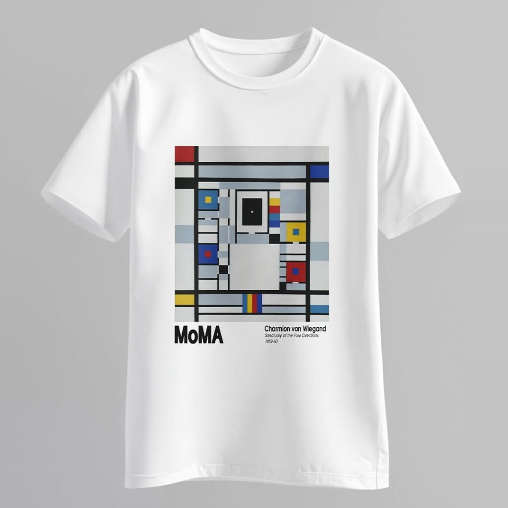 Áo thun nghệ thuật MoMA Grid Harmony Tee – Tối giản & cuốn hút- MoMA Inspired