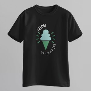 Áo Thun Kem ốc quế pastel – Allow yourself joy-Pop Art -Minimal Summer