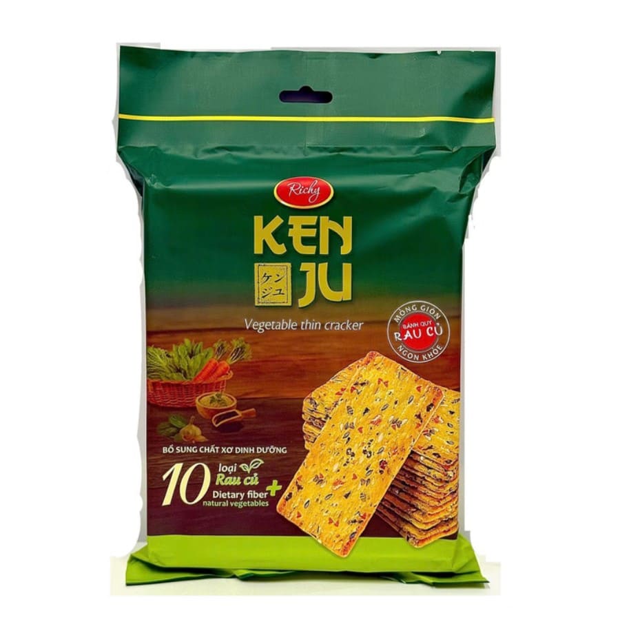 Banh Quy Kenju Rau Cu Tui 192 g 01
